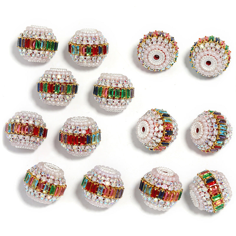 Wholesale 15pcs Heavy Duty Square Rhinestone Chain Alloy Beads